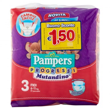PAMPERS PROGR. MUTANDINO MIDI PZ.21