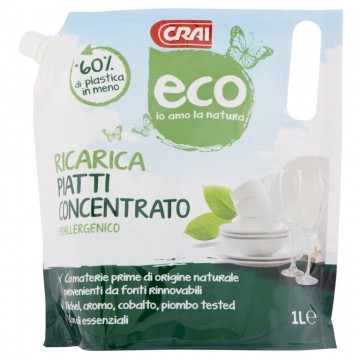 CRAI DET. PIATTI RICARICA ECO LT.1