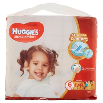HUGGIES PANN. ULTRA COMF. TG.6 GD PZ.34