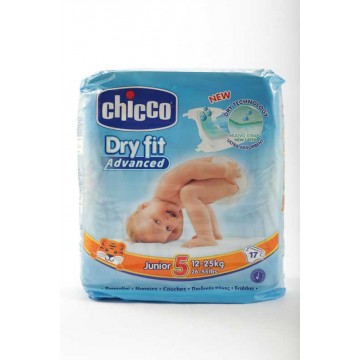 CHICCO PANN. DRY FIT JUNIOR 5 PZ.17
