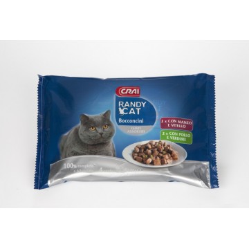 CRAI RANDY CAT BOCC. MANZO/POLLO X4