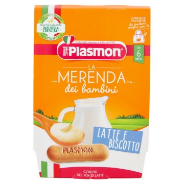 MERENDA PLASMON LATTE/BISCOTTO GR.120x2