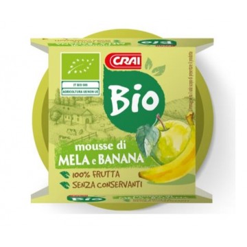MOUSSE CRAI MELA/BANANA BIO GR.100 X2