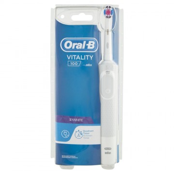 SPAZZ. ELETTRICO ORAL B VITALITY 100 3D WHITE BIANCO
