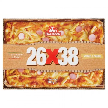 ITALPIZZA PIZZA WURST/PATATE 26X38 GR.560