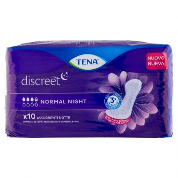 TENA LADY ASSORBENTI DISCREET NORMAL NIGHT PZ.10