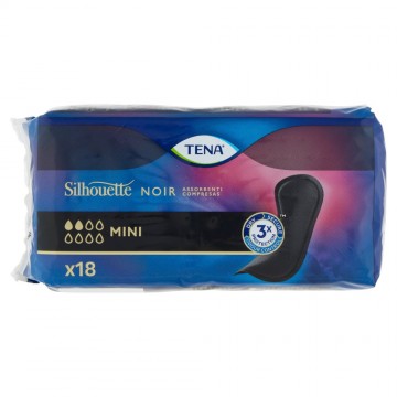 TENA SILHOUETTE NOIR ASSORBENTI MINI PZ.18