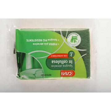 SPUGNA CON FIBRA CRAI 2 PEZZI