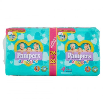 PAMPERS BABY DRY MAXI X54  7/18