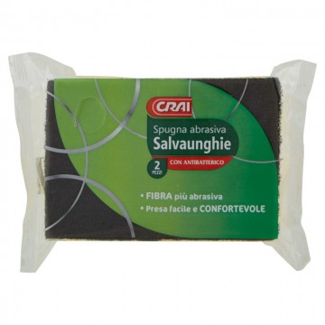 SPUGNA ABRASIVA CRAI C/IMP.X 2