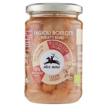 ALCE NERO FAGIOLI BORLOTTI LESSATI BIO GR.300