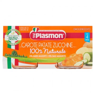 OMOG.PLASMON CAROTE/PAT/ZUCCHINE GR.80X2