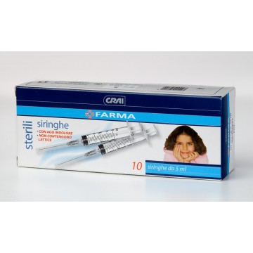 SIRINGHE CRAI AGO IND. 5ML. 10PZ.