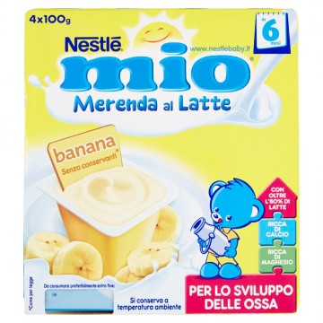 MERENDA MIO FRUTTA LATTE BANANA X4 GR.400