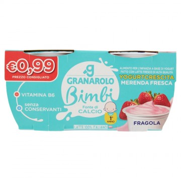 GRANAROLO YOG. BABY FRAGOLA GR.100X2  FL.0.99