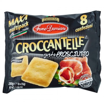 CROCCANTELLE AL PROSCIUTTO 8X35GR.