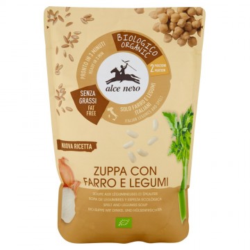 ALCE NERO ZUPPA LEGUMI E FARRO BIO GR.500