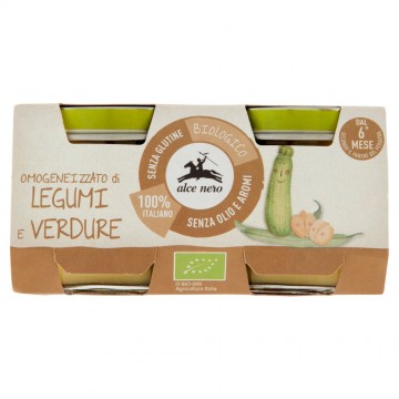 ALCE NERO BIO OMOG. LEGUMI/VERD X2 GR.160