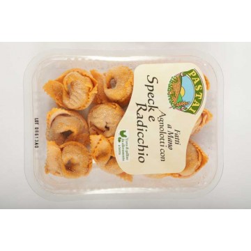 AGNOLOTTI CON SPECK E RADICCHIO GR. 250