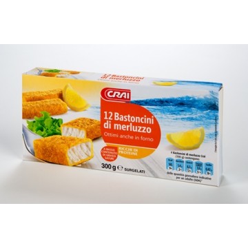 BASTONCINI CRAI MERLUZZO IMPANATI GR.300